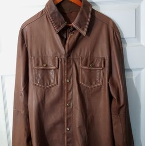 VTG Scully leather shirt